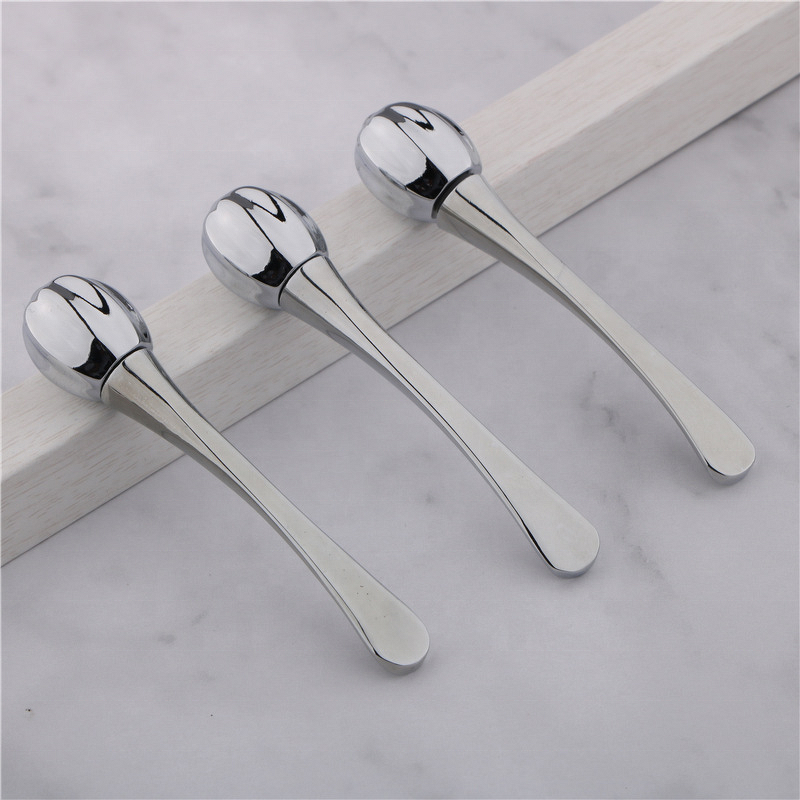 Eye Care Tools Manufacturer - 2 in 1 Metal Gold Silver Massage Stick Spoon Set