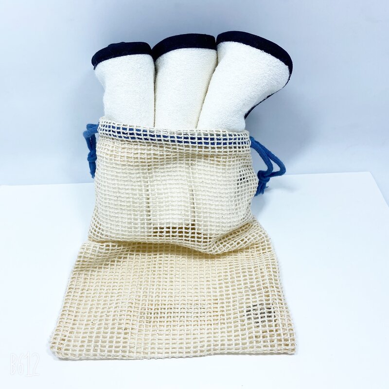 Face Towels Manufacturer - White Bamboo Fiber Makeup Remover Cloth 3pcs/set