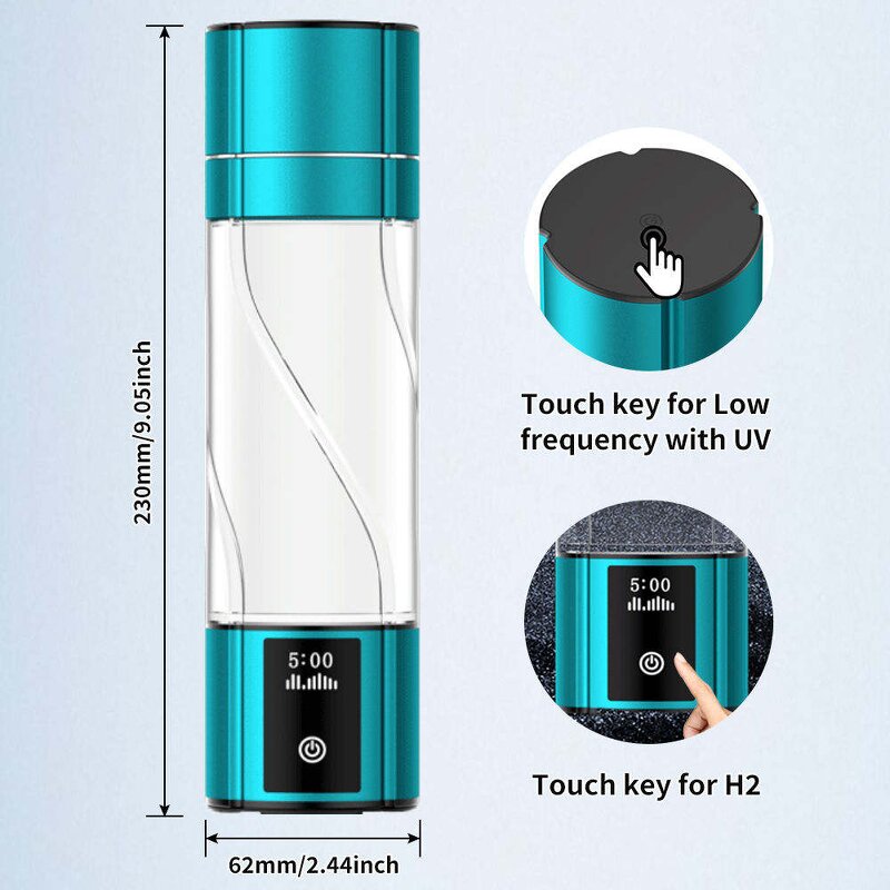Hydrogen Water Bottle Manufacturer - Custom Logo H2 Rich Portable with SPE PEM