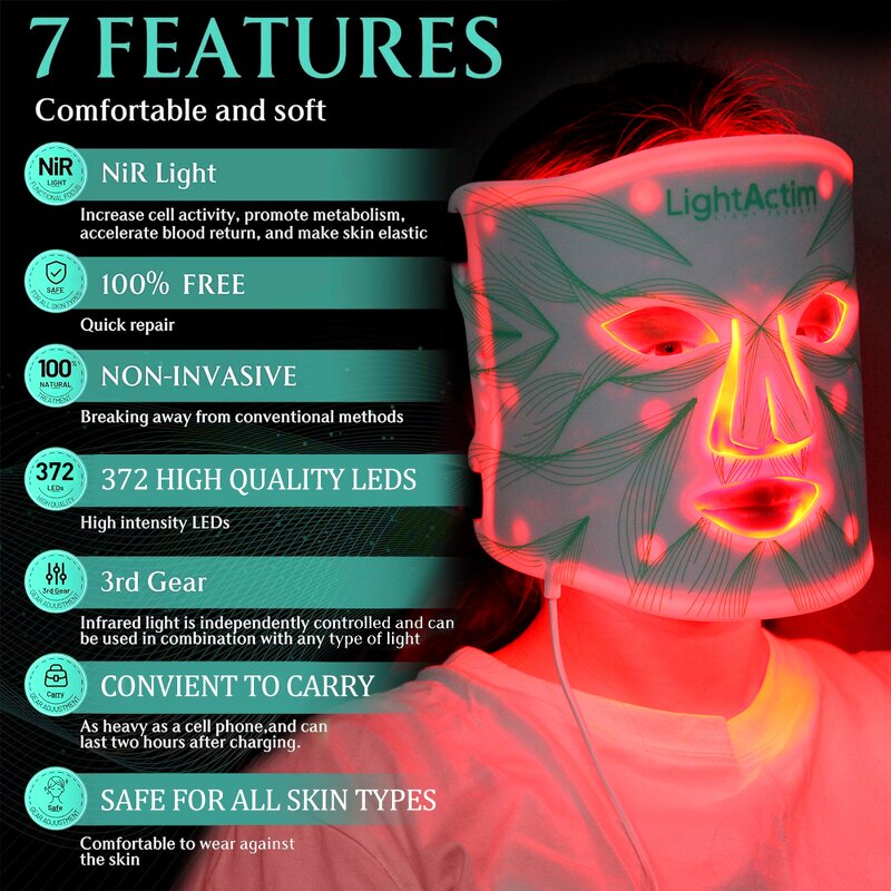 LED Facial Mask Manufacturer - 4 Color Home Use Skin Rejuvenation for Acne Photon