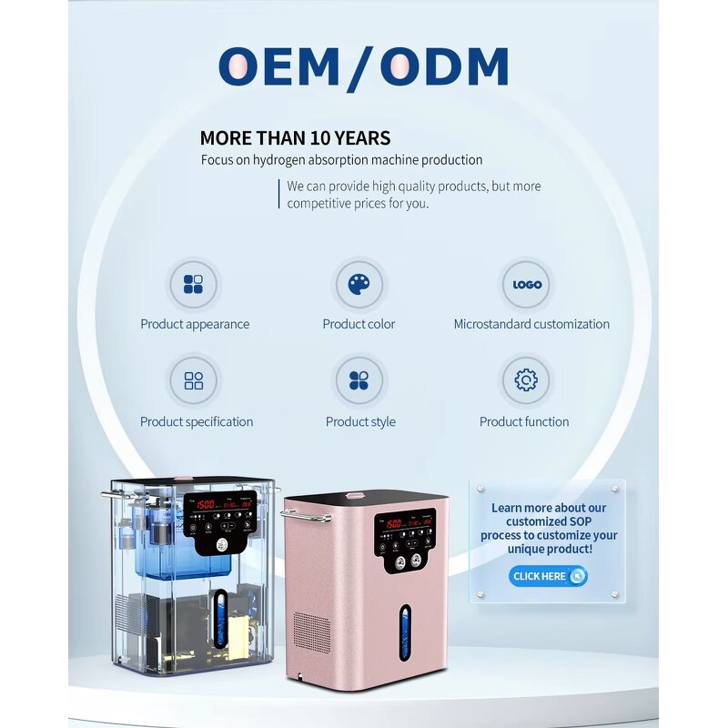 Hydrogen Oxygen Generator Manufacturer - Electric One Two Outputs 1500ml 99.996% H2