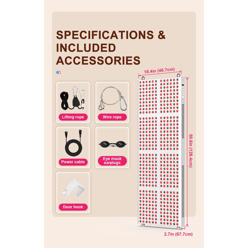LED Red Light Therapy Panel Manufacturer - High Quality 2400W Full Body 480nm-1060nm