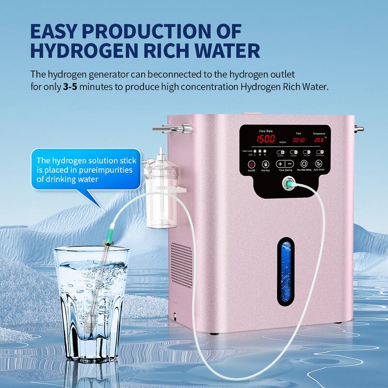Hydrogen Oxygen Generator Manufacturer - Electric One Two Outputs 1500ml 99.996% H2