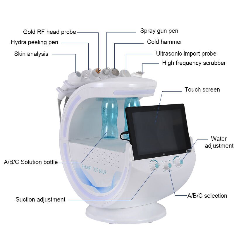 Aqua Facial Machine Manufacturer - Factory Hydro Dermabrasion H2O2 Aqua Peel Analyzer US