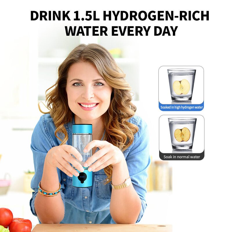 Hydrogen-rich Water Bottle Manufacturer - USB Powered 5000PPB SPE PEM Electrolyzer