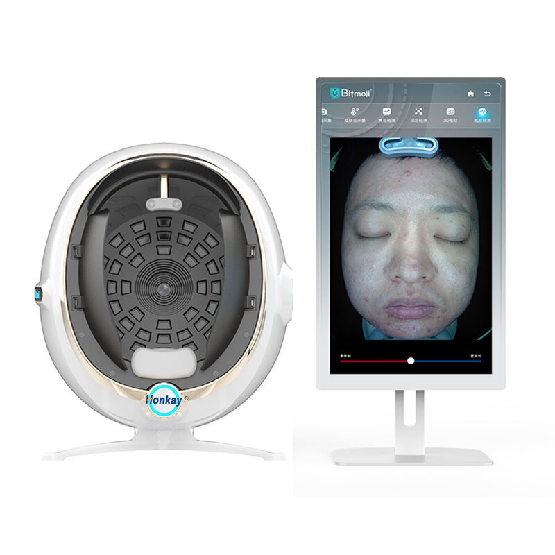 Face Skin Analyzer Manufacturer - Portable AI 3D Scanner Magic Mirror US/JP/IT/ZA