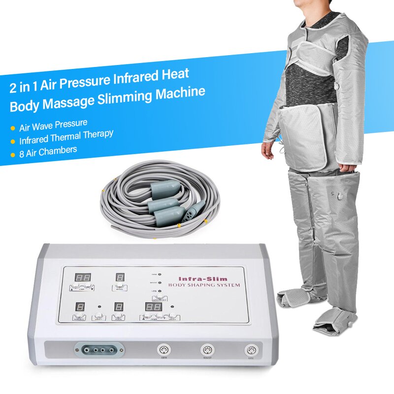 Pressotherapy Machine Manufacturer - Professional 2-in-1 Air Pressure Infrared Stainless
