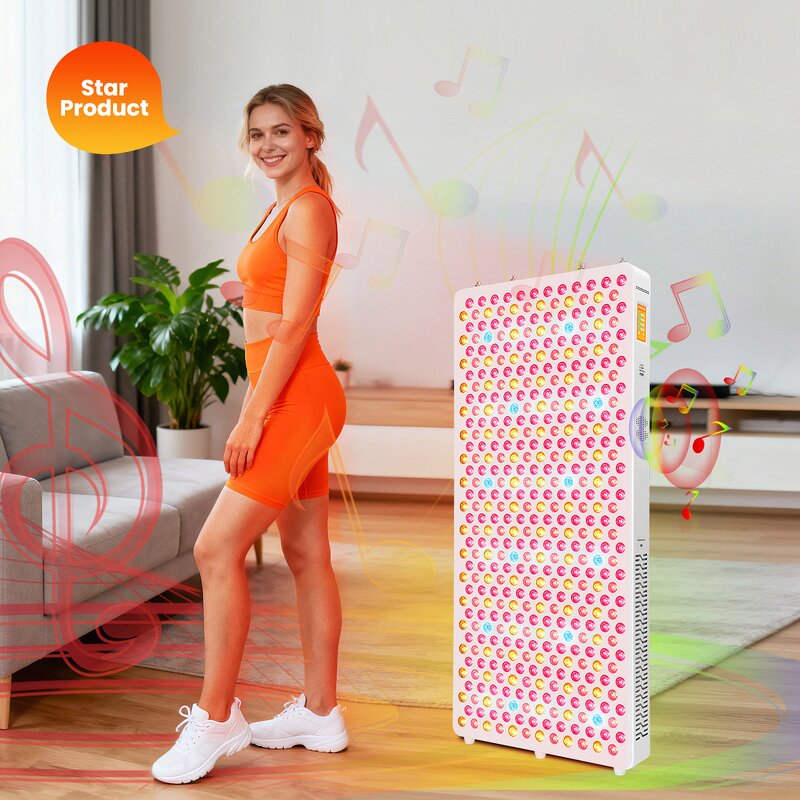 IDEATHERAPY RLPRO600-X2 Panel Manufacturer - 9 Wavelengths Music Playback Full Body Red Light Therapy Tool