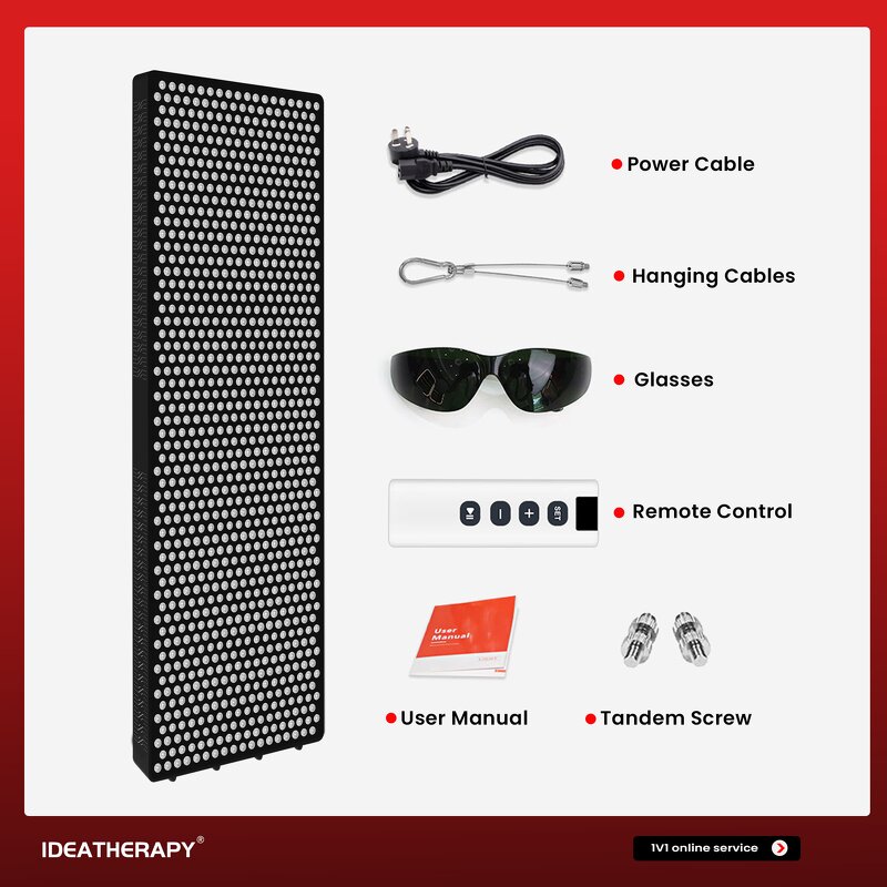 RL1200PRO/PT Red Light Therapy Manufacturer - New Arrival 5 Waves Touch Screen Infrared Light Tool