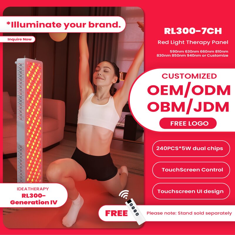 IDEATHERAPY Home Use Red Light Panel Manufacturer - 240PCS 5W 590-940nm RED Near Infrared Tool