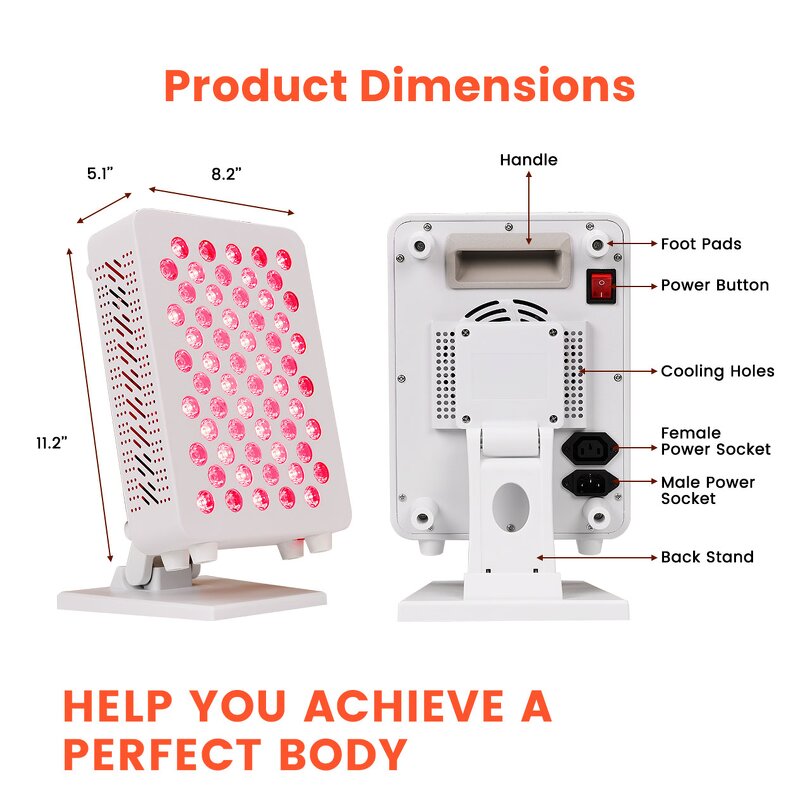 6000w Full Body Red Therapy Light Manufacturer - LCD Controller 660/850nm Home Salon Machine Tool