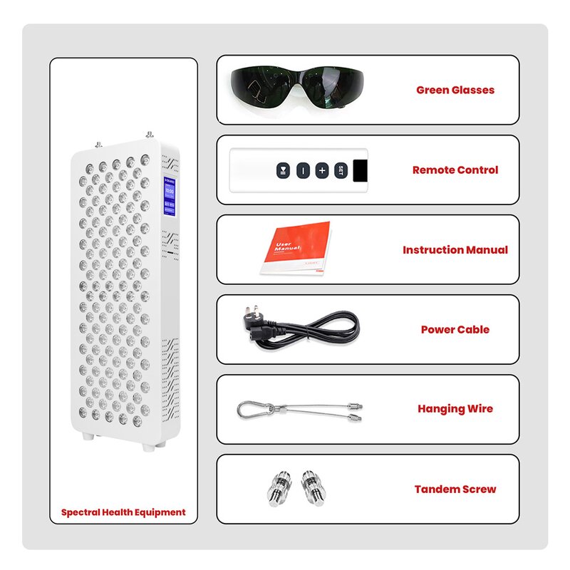 IDEATHERAPY RL120-7CH Panel Manufacturer - 7 Wavelengths High Irradiance Infrared Red Light Tool