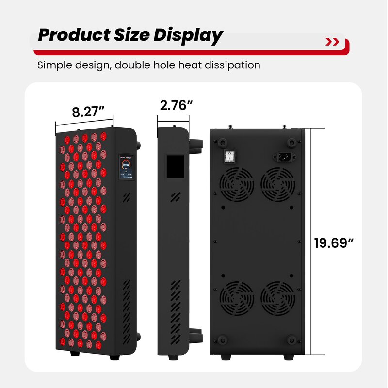 RTL120-T Red Light Therapy Panel Manufacturer - 600w Home Use Physical Heating Red Light Tool