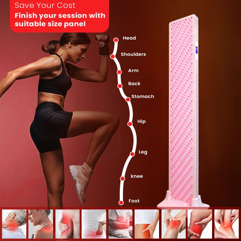 Portable Red Therapy Light Device RL12 Manufacturer - 27pcs 660/850nm 9.98W Home Spa Skin Care Tool