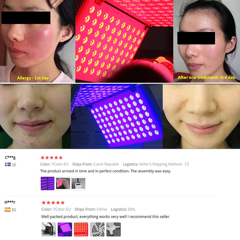 PDT LED Light Therapy Device BL3000 Manufacturer - 210pcs 360W 3 Wavelength Beauty Skin Tool