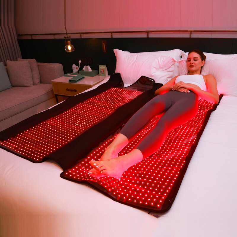 Large Size Therapy Mat Sleeping Bag Manufacturer - 160/180cm 660/850nm Infrared LED Body Health Tool
