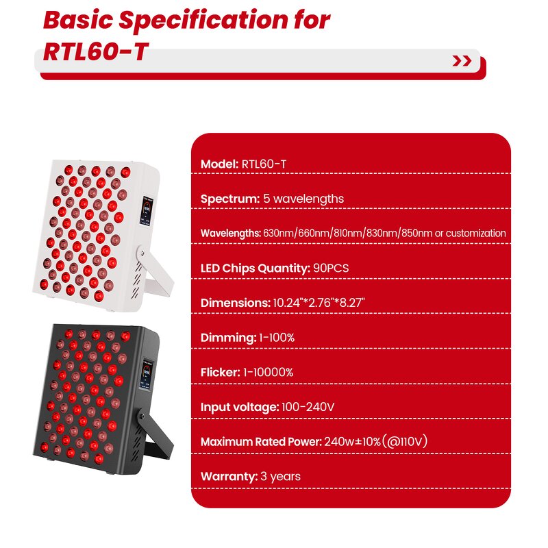 660/850nm Physio Therapy Lamp Manufacturer - Led Red Light Therapy Healthy PDT Infrared Device Tool