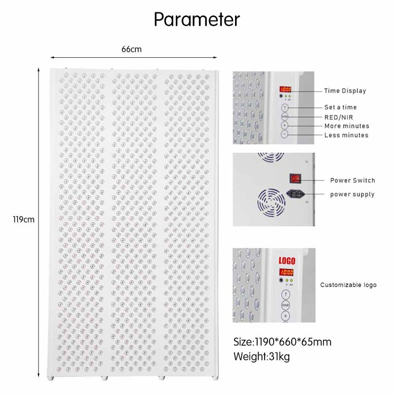 IDEATHERAPY 8 Wave Red Led Panel Manufacturer - Full Body Infrared Light Therapy Yoga Studio Tool