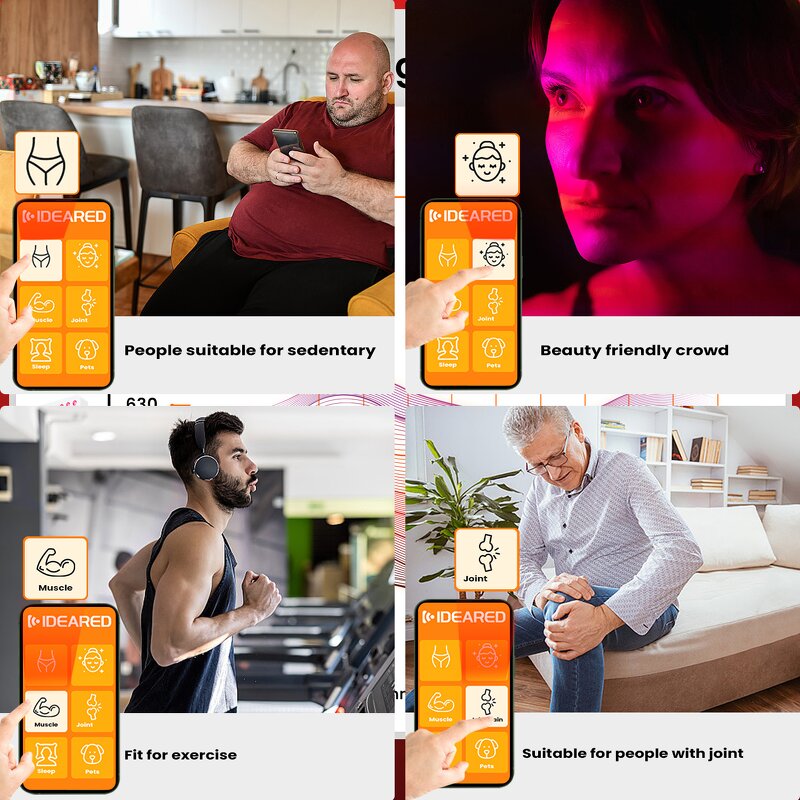 IDEATHERAPY 9Waves PDT Led Machine Manufacturer - 480-1060nm Infrared Full Body Red Light Therapy Lamp Tool