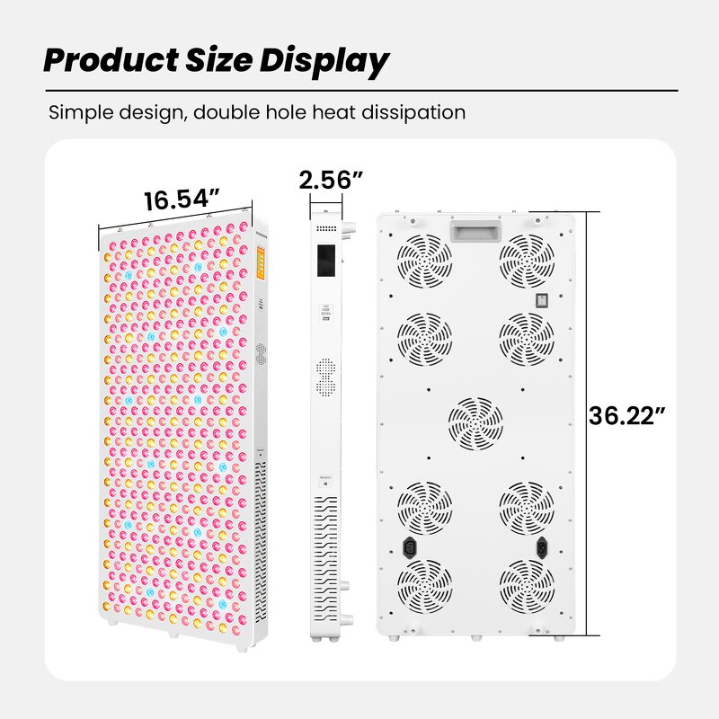 OEM/ODM RLPRO600 Light Panel Manufacturer - 9 Wavelengths Music 480-1060nm Infrared Therapy Tool