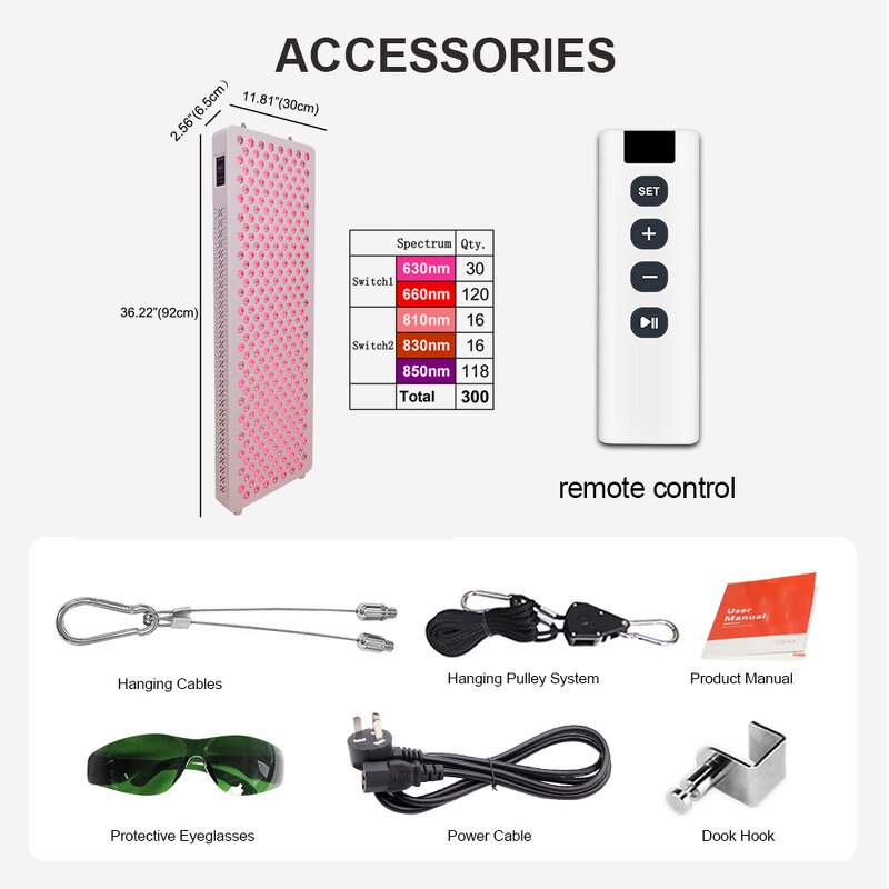 IDEATHERAPY Red Light Therapy Device Manufacturer - 590-1060nm Infrared Led Light Red Light Panel Tool