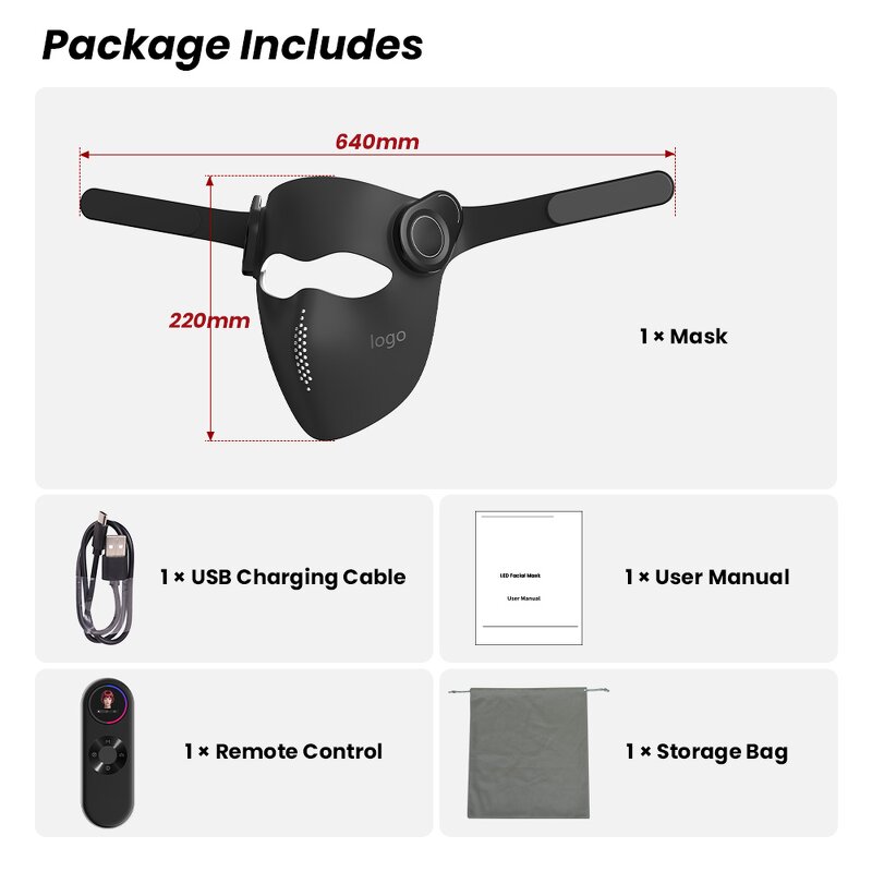 3D Anti-wrinkle Light Therapy Mask Manufacturer - New Arrival Wireless Control 4 Wavelength Beauty Tool