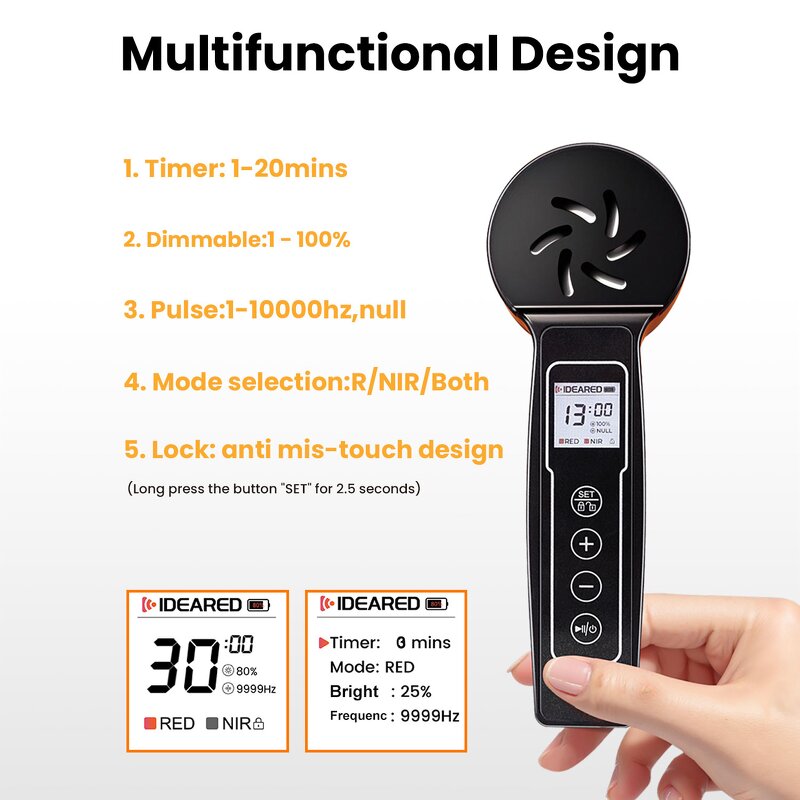 Portable Red Light Therapy Manufacturer - Wholesale 650nm Body Face Led Photon Therapy Tool