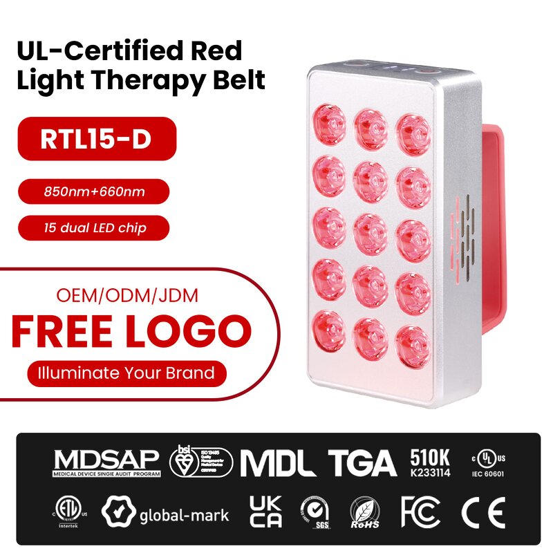 Cordless Portable Red Light Device Manufacturer - 660/850Nm Home Use Handheld Near Infrared Tool