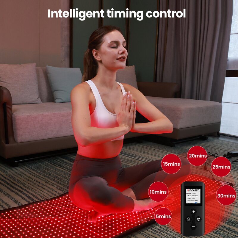 IDEATHERAPY Red Light Therapy Blanket Manufacturer - 660/850Nm Full Body Wrap Infrared Yoga Mat Tool