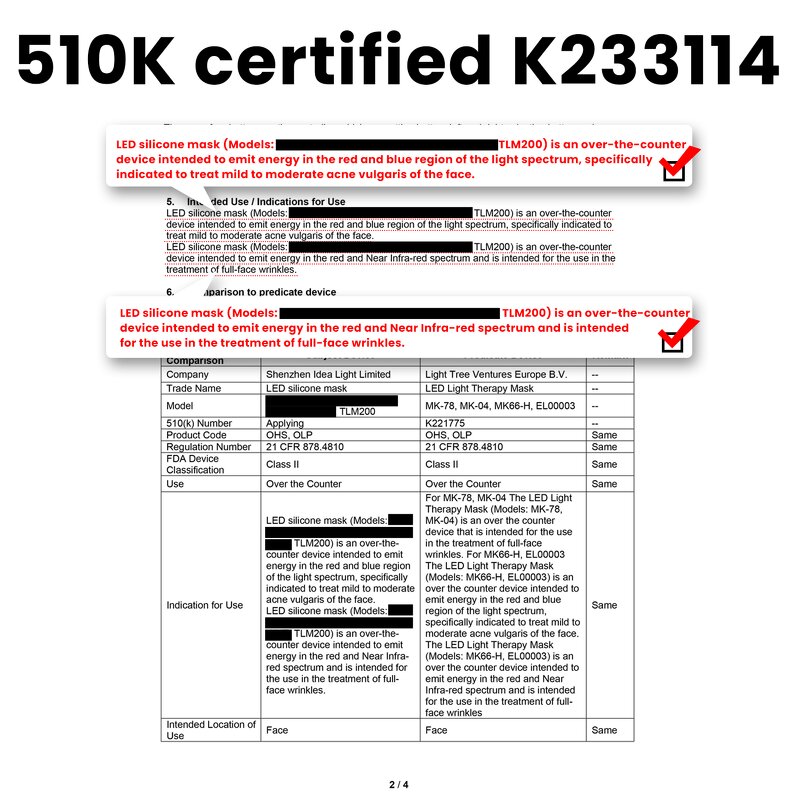 Ideatherapy Medical Grade Led Facial Mask Manufacturer - 510K 415/850/630nm Face Light Therapy Tool