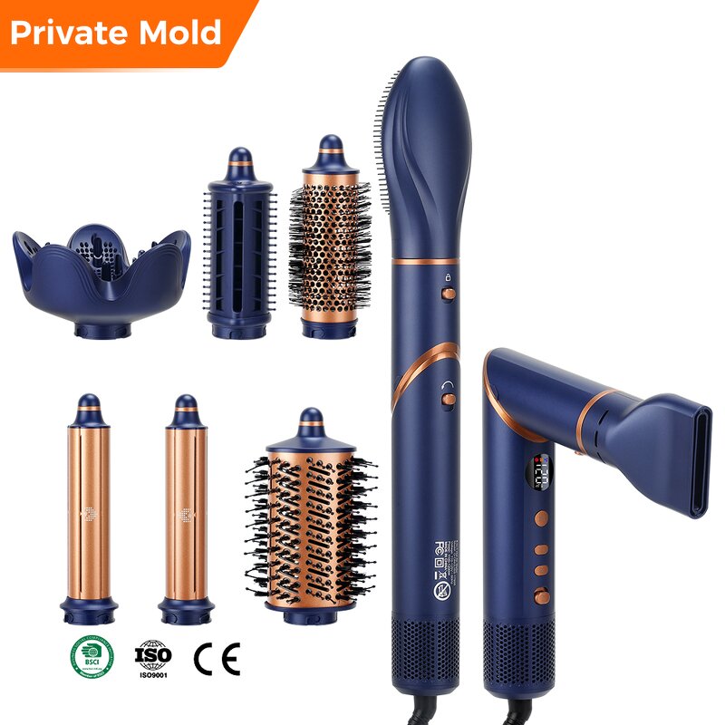 Hair Brush Dryer Manufacturer - Professional Ionic 110,000 RPM 5-in-1 Multi-Styler