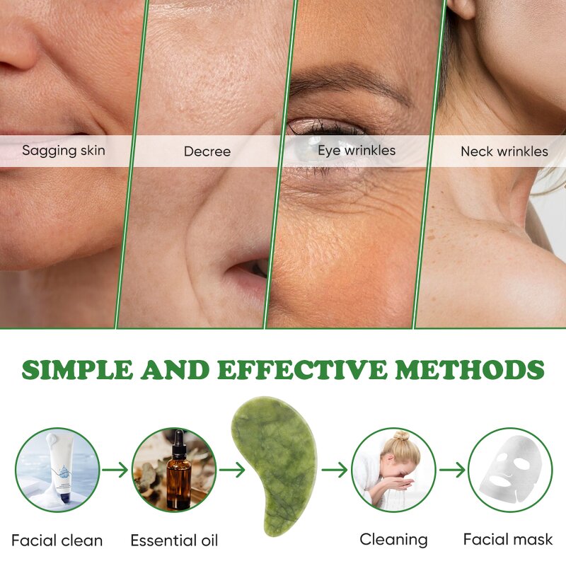 Gua Sha Massager Manufacturer - Custom Natural Xiuyan Jade for Cheeks Jawline Forehead