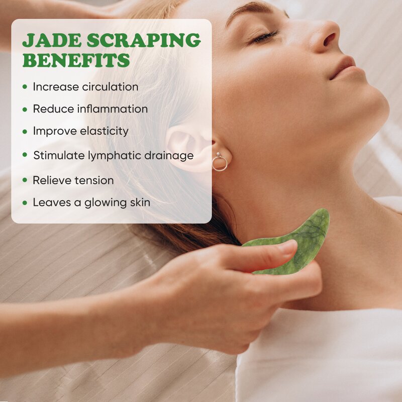 Gua Sha Massager Manufacturer - Custom Natural Xiuyan Jade for Cheeks Jawline Forehead