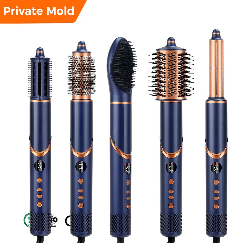 Hair Dryer Manufacturer - Home Use 8-in-1 1800W Stretcher Curler Brush