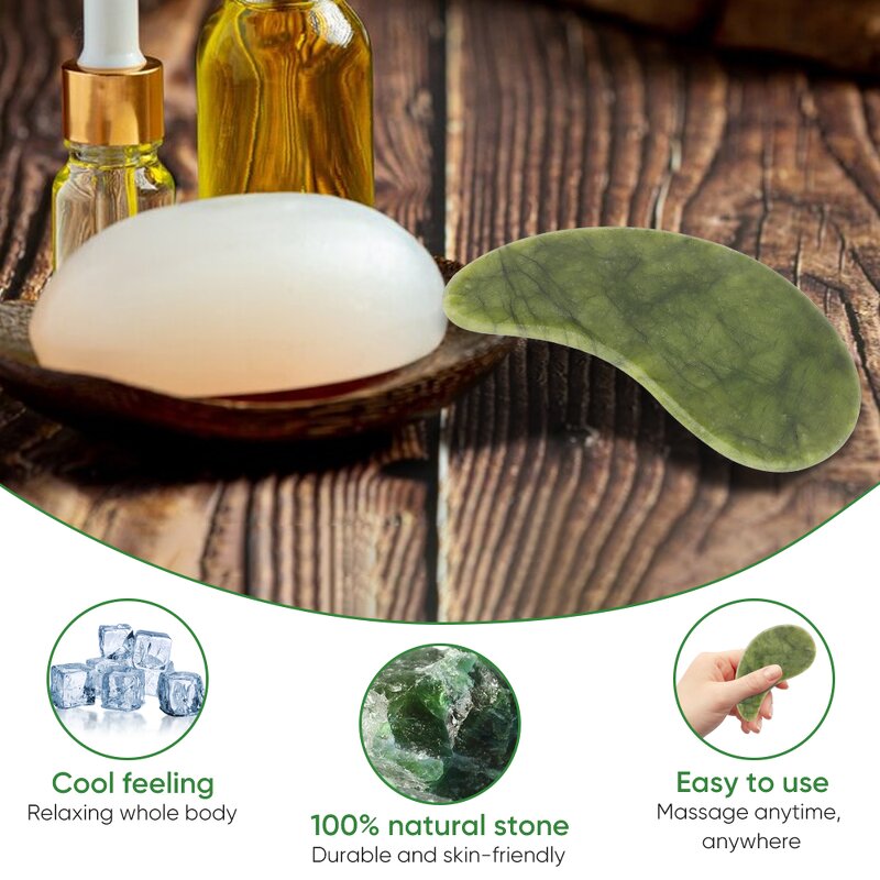 Gua Sha Massager Manufacturer - Custom Natural Xiuyan Jade for Cheeks Jawline Forehead