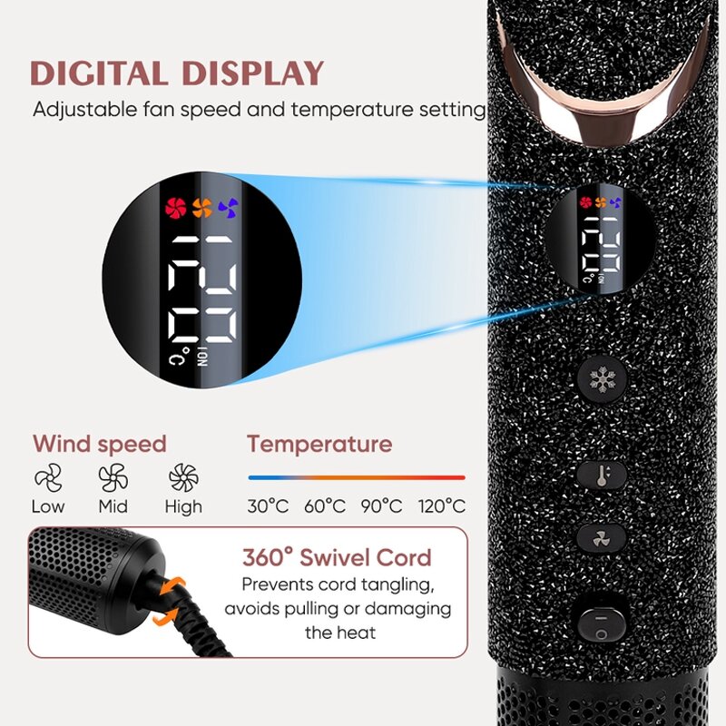 Hair Styling Tools Manufacturer - Professional 8-in-1 Auto-Wrap Curling Iron