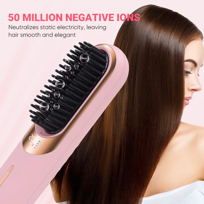 Hot Comb Manufacturer - Rechargeable Cordless Ceramic with LED Display Fast Heating