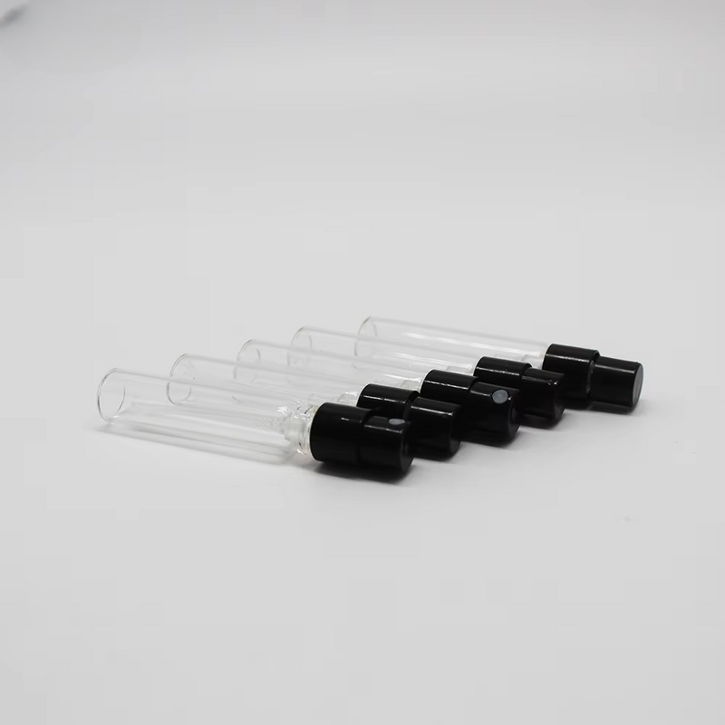 Samples T-Lord Small Glass Perfume Bottle with Pump Sprayer Empty Package Silk Screen Printed