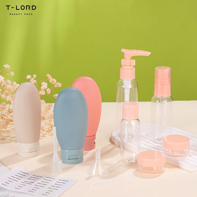 Travel Plastic Bottle Kit for Skin Care Serum & Face Cream Roll-On Sealing Screen Printed Surface Custom Color OEM/ODM Available