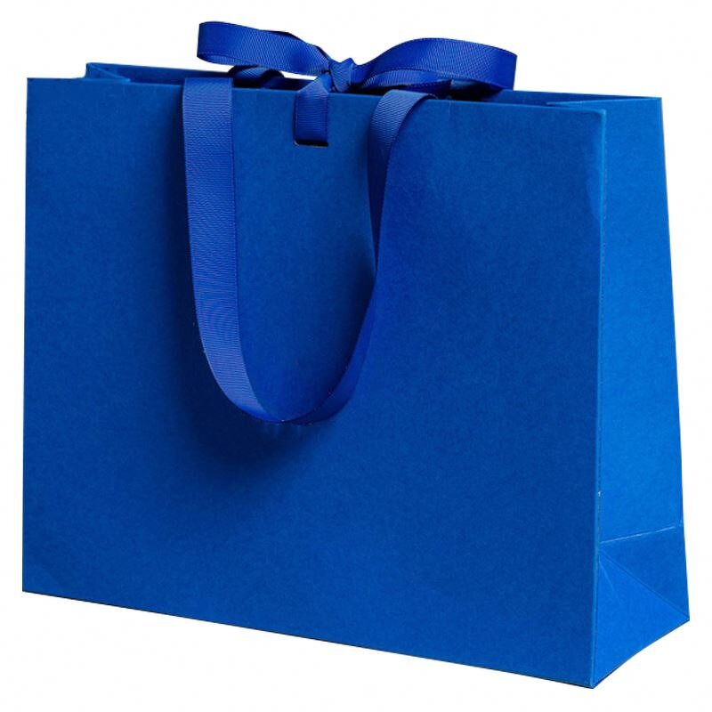Luxury Die Cutting Matt Varnish Gift Cardboard Shopping Bag with Ribbon Handle Good Price for Multi-Size for Clothing and Fur