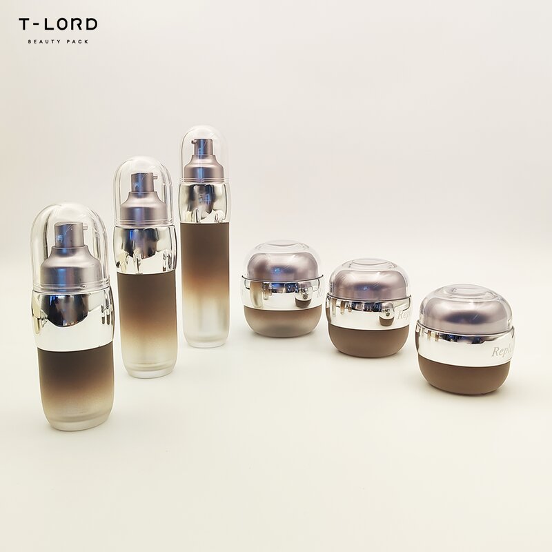 500ml Plastic Lotion Bottle Pump with 50ml 30ml Dropper Sealing Water Jar Containers for Skin Care Face Cream Use
