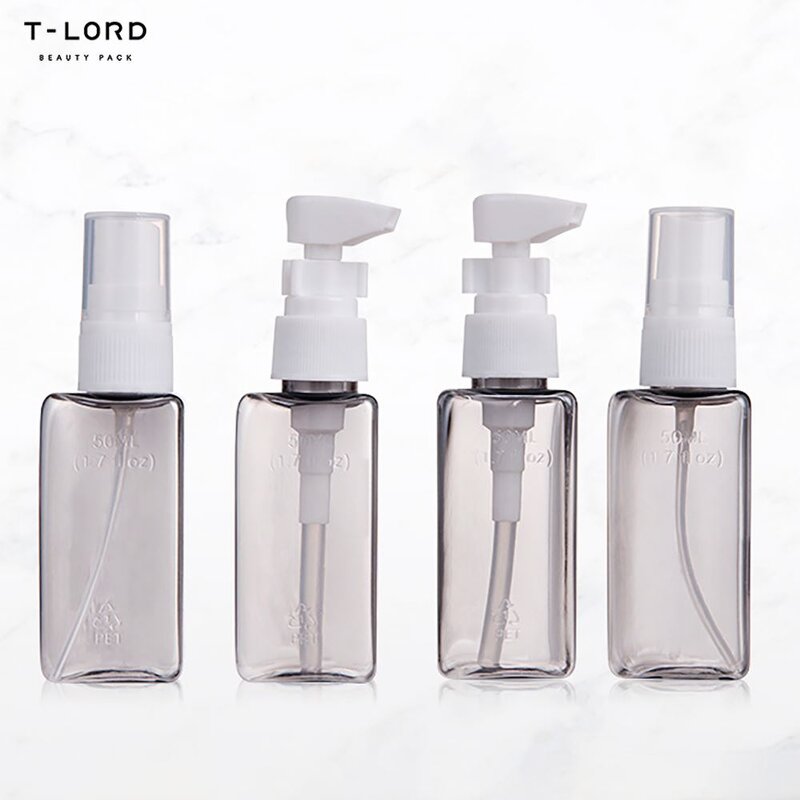 New Arrival Custom Traveling 4-In-1 Refillable Skin Care Bottle Set Empty Shampoo Squeeze Bottle Plastic Material