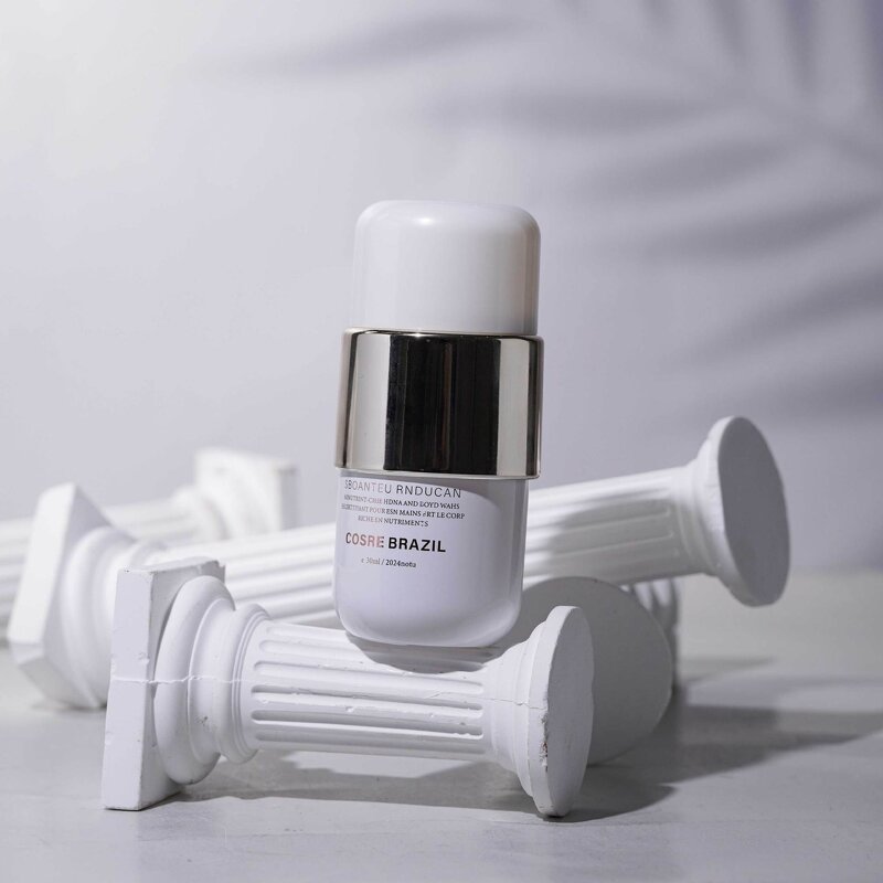 New Cosmetics Round Lid pink White 150ml Toner Lotion Glass Bottle 50g Face Cream Jar Sub-bottle Skin Care Product