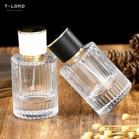 Luxury 100ml 50ml Perfume Glass Container Pump Sprayer Flat Empty Packaging Serum Diffuser Cream Water Skincare Screen