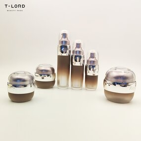 500ml Plastic Lotion Bottle Pump with 50ml 30ml Dropper Sealing Water Jar Containers for Skin Care Face Cream Use