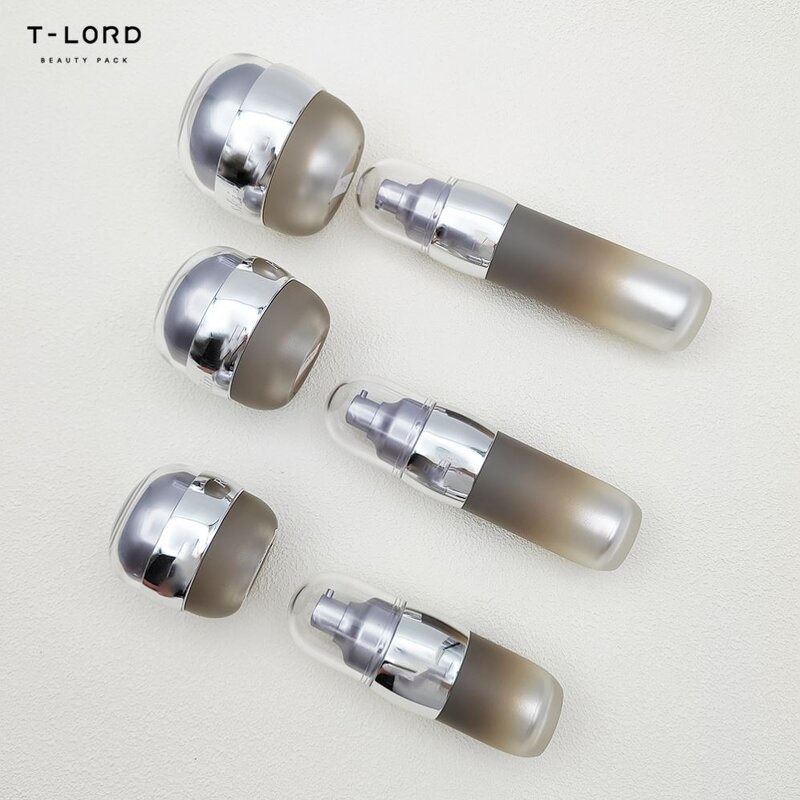 Cosmetic Jar Bottle Set Plastic Lotion Bottle with Pump Head for Skin Care Packaging Durable and Easy-to-Use Containers