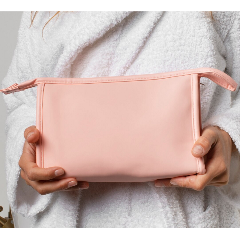 Triangle Shape Plastic Packaging Box Zipper Simple Design Candy Color Travel Toiletry Bag Wash Makeup Bag Promotion Storage