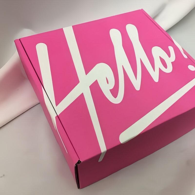 Airplane Style Biodegradable Recycled Materials Corrugated Paper Mailer Shipping Boxes Customized Gift Packaging Kraft Box