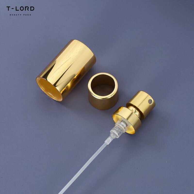 30ml 50ml Custom Color Glass Perfume Bottles with Gold Cap Pump Sprayer for Cosmetic Skincare