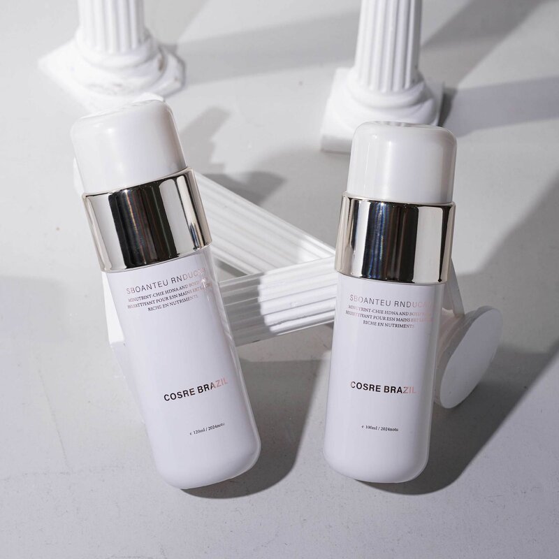 New Cosmetics Round Lid pink White 150ml Toner Lotion Glass Bottle 50g Face Cream Jar Sub-bottle Skin Care Product